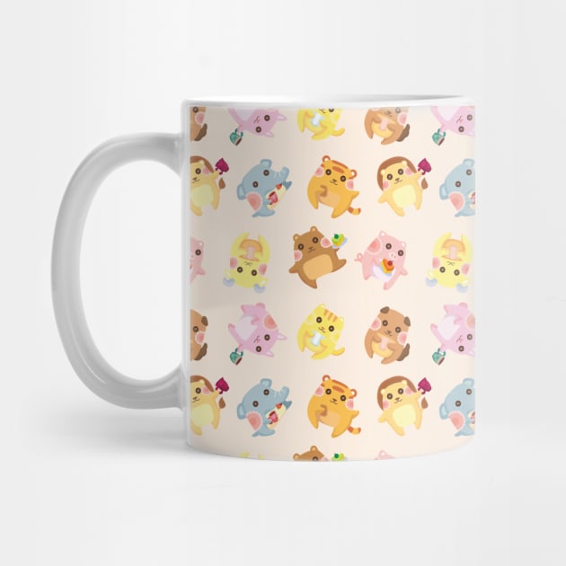 Cute Animals Pattern by AnnieWijaya